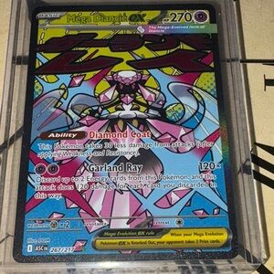 Mega Diancie EX Pokémon Holofoil Card 267/217-